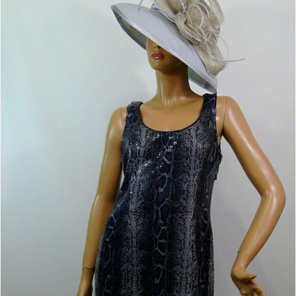 Sequined Python Print Cut Out Party Dress NWT - image 1